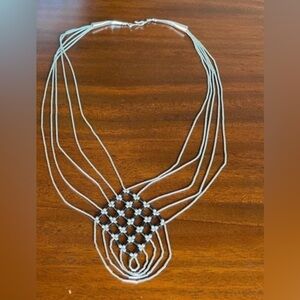 Sterling silver Native American style necklace